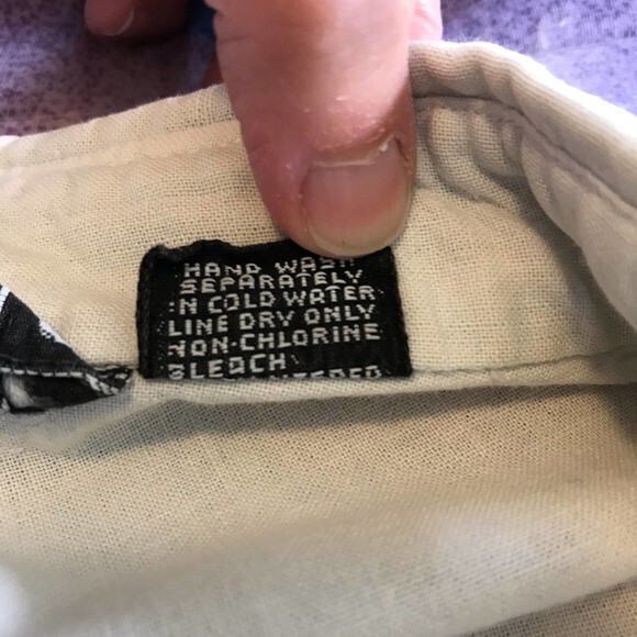 Retro Tank Top Gradient Ombre Button Up Long Cotton Yellow Blue Size Medium - Picture 6 of 8